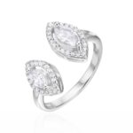 טבעת כסף לינה