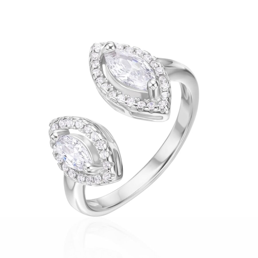 טבעת כסף לינה