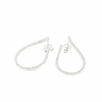 עגיל כסף טיפה