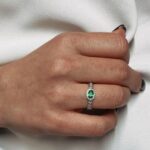 טבעת כסף ירוקה 2