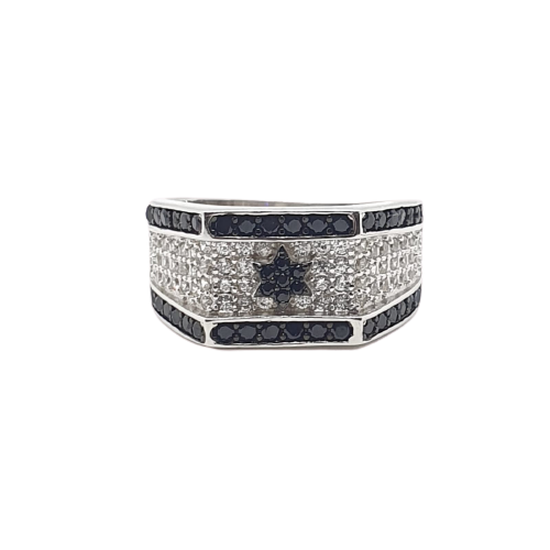 טבעת לגבר עם אבנים