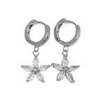 עגיל כסף פרח נופל Removebg Preview