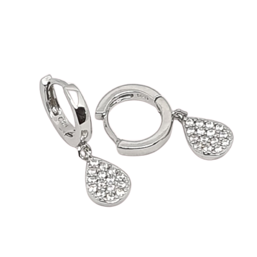 עגילי חישוק טיפה