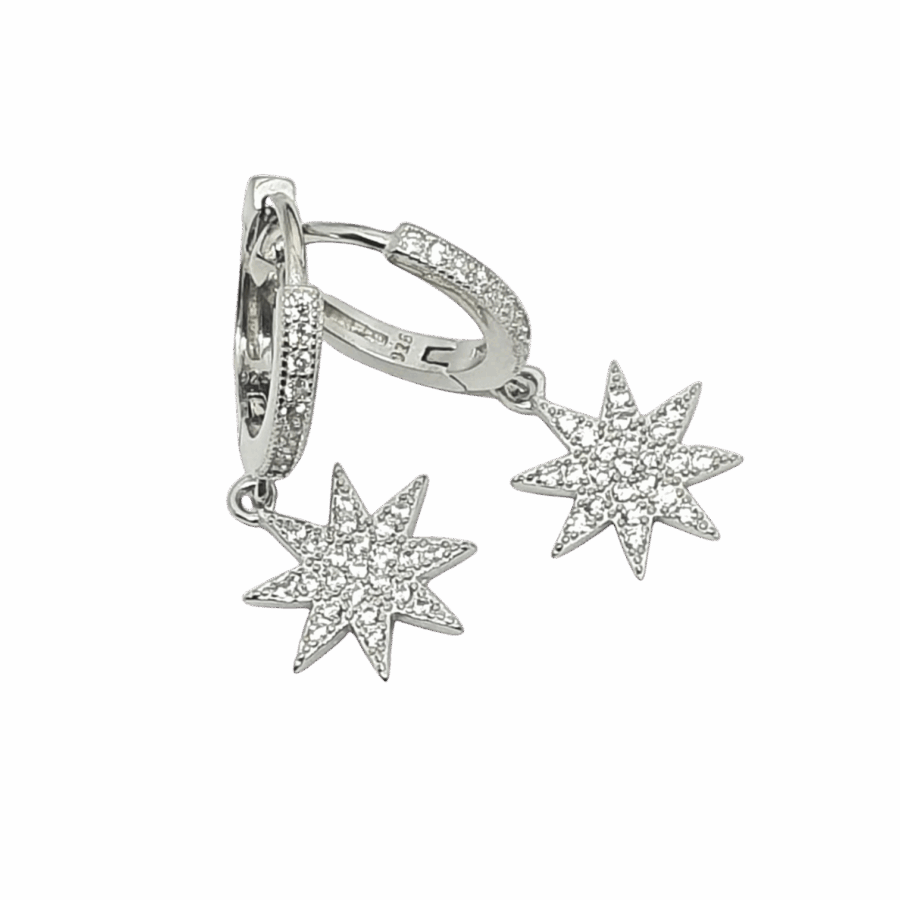 עגילי חישוק כוכב 1