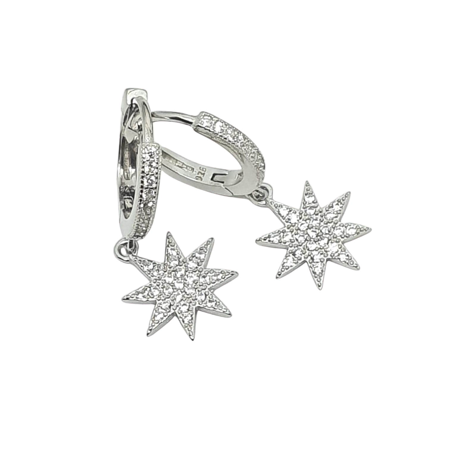 עגילי חישוק כוכב 1