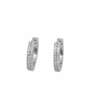 עגילי חישוק משובצים