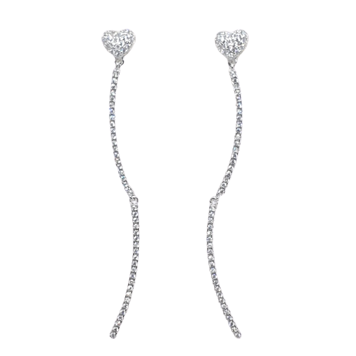 עגילי כסף נופלים 1