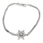 צמיד כסף לאישה גביש קרח