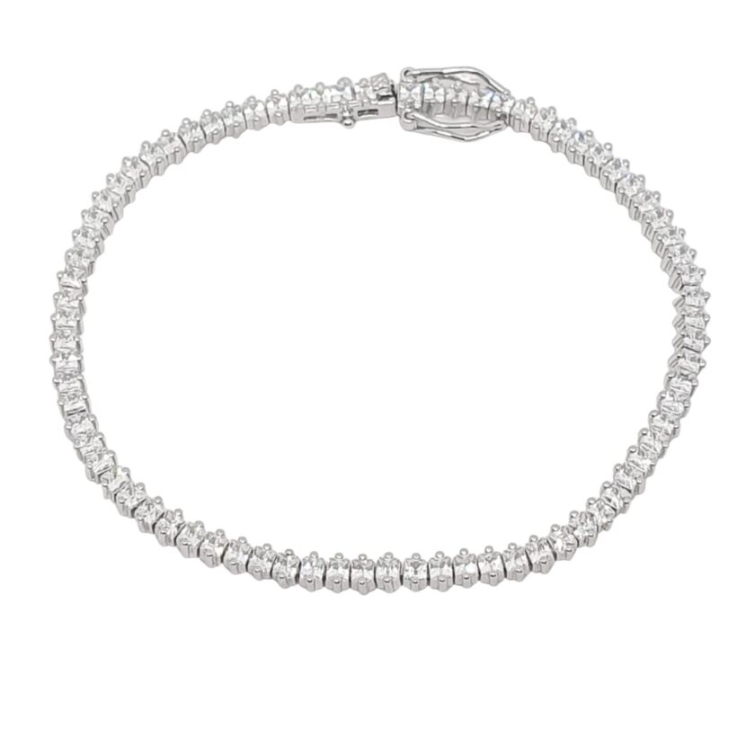 צמיד כסף לאישה טניס 1