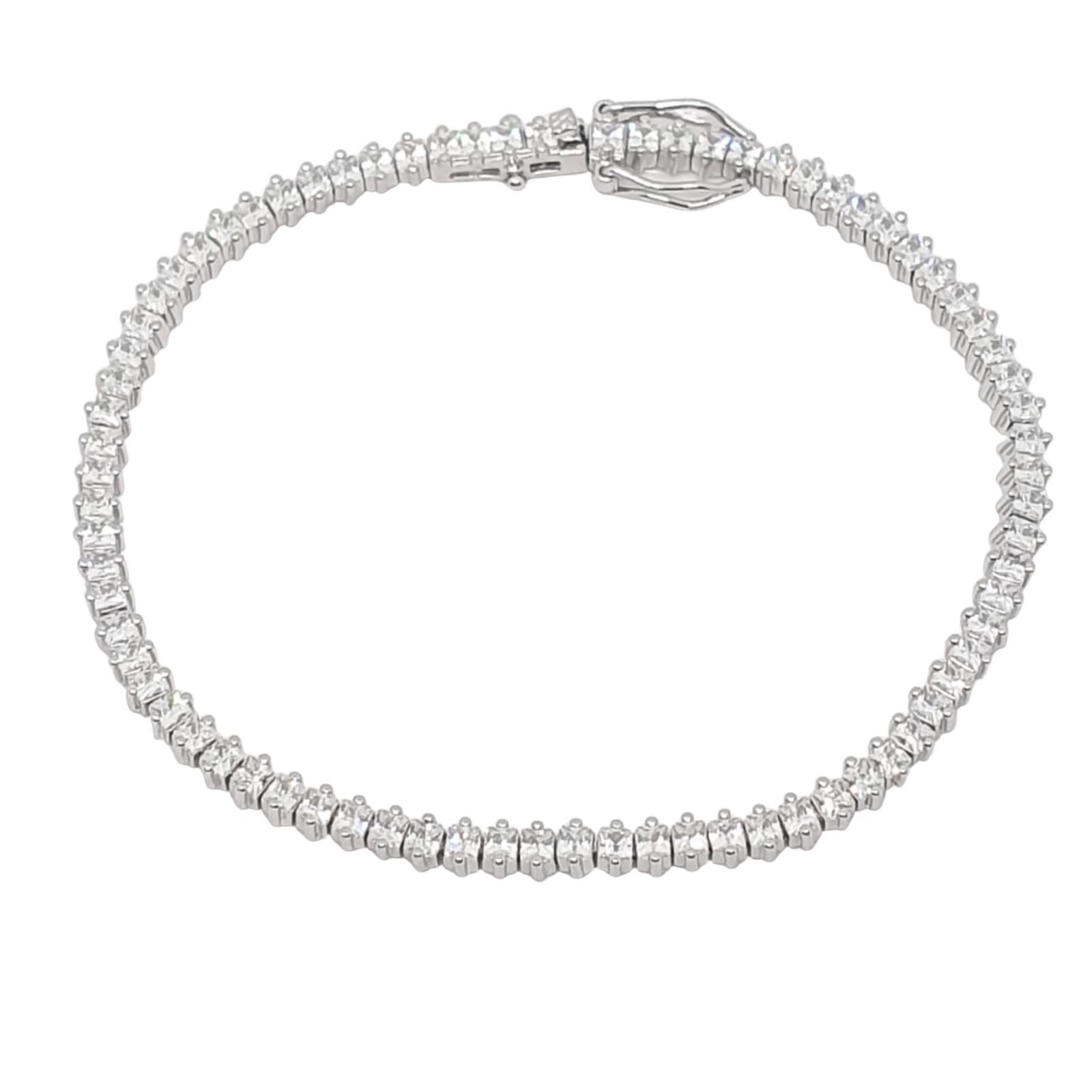 צמיד כסף לאישה טניס 1