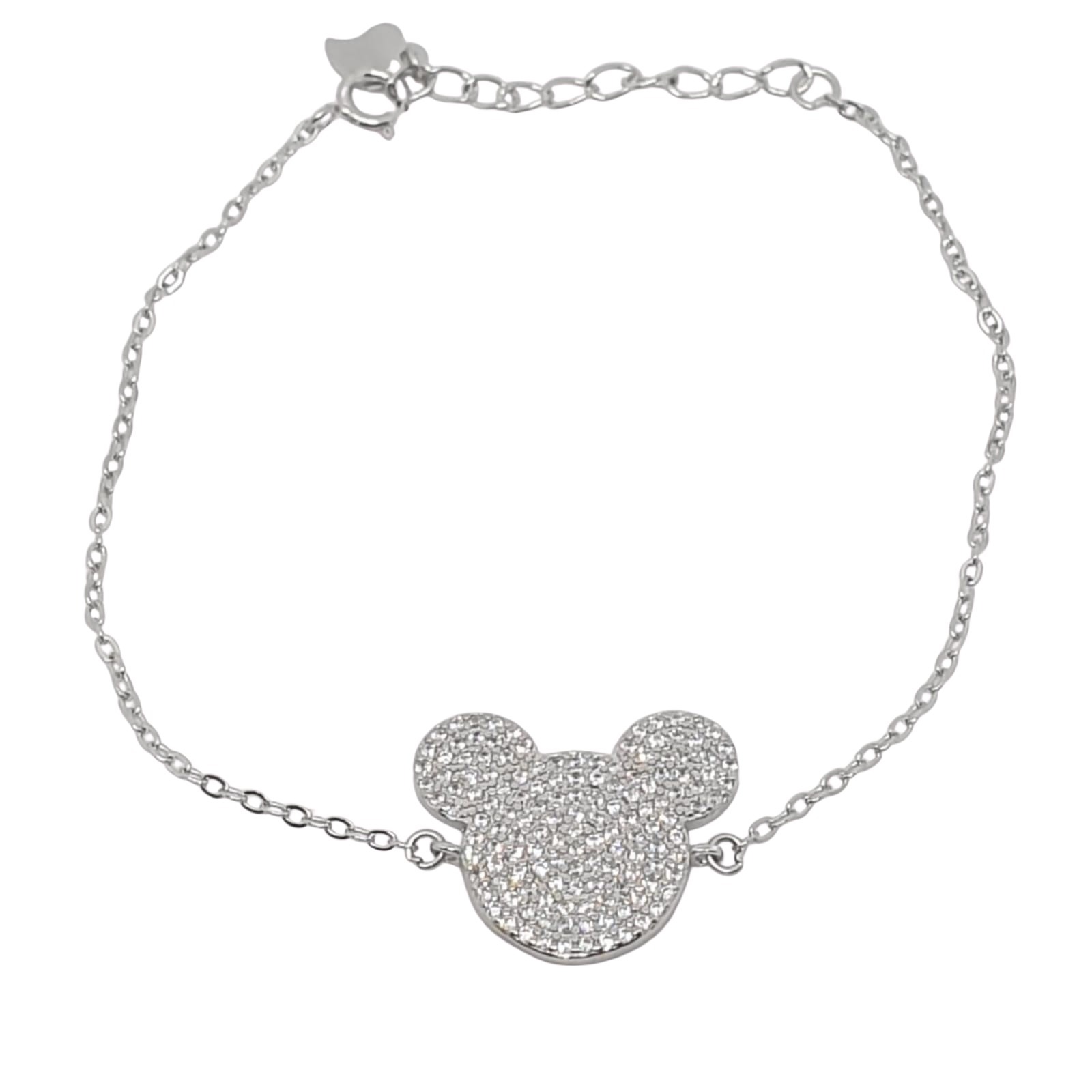 צמיד כסף לאישה מיקי מאוס גדול