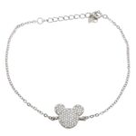 צמיד כסף לאישה מיקי מאוס קטן