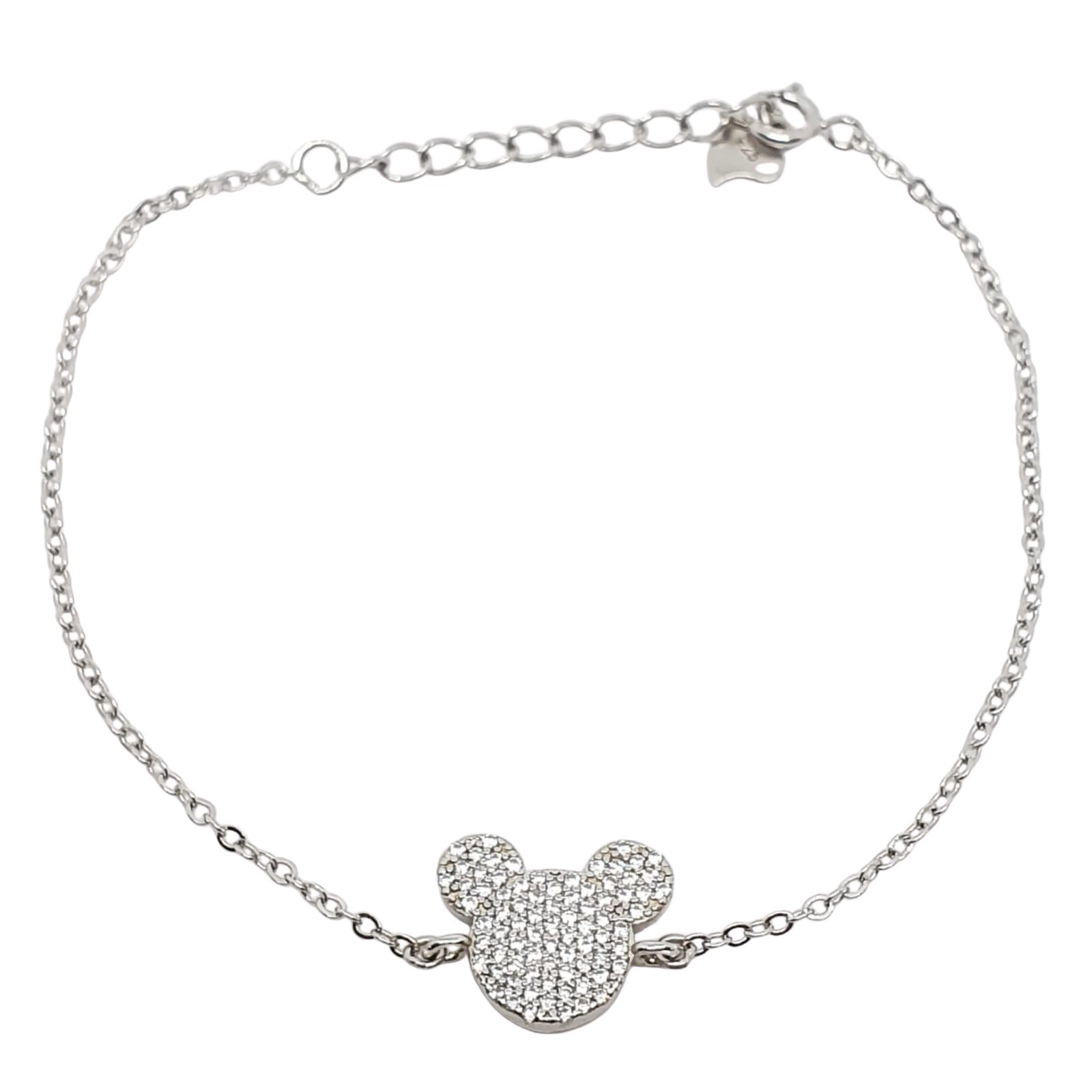 צמיד כסף לאישה מיקי מאוס קטן