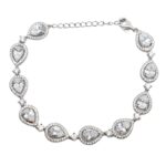 צמיד כסף לאישה מעוצב טיפות