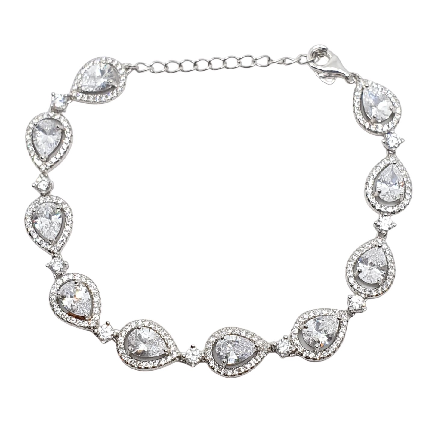 צמיד כסף לאישה מעוצב טיפות