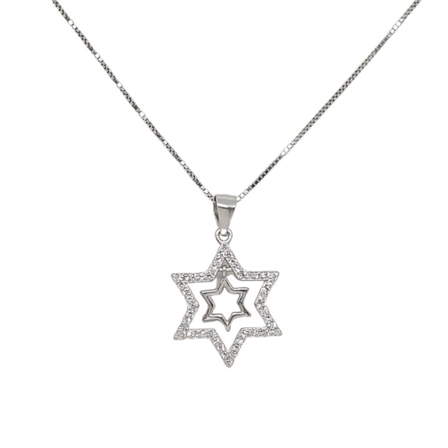 שרשרת מגן דוד חלול