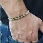 צמיד אדי כסוף וזהב