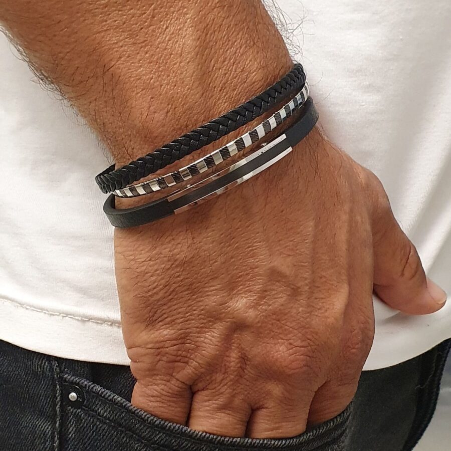 צמיד סטיל לגבר 18 Rotated