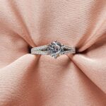 טבעת כסף 2 שורות סוליטר עגול 5 Rotated