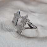 טבעת כסף 3 כוכבים 3