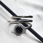 טבעת כסף אבן שחורה 2