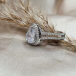 טבעת כסף טיפה 2 שורות 2 E1626002845846