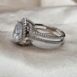 טבעת כסף טיפה 2 שורות 3 E1626002864976