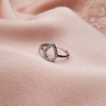 טבעת כסף טיפה חלול 1