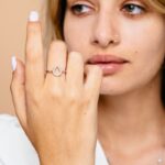 טבעת כסף טיפה חלול