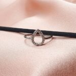 טבעת כסף טיפה חלול 3