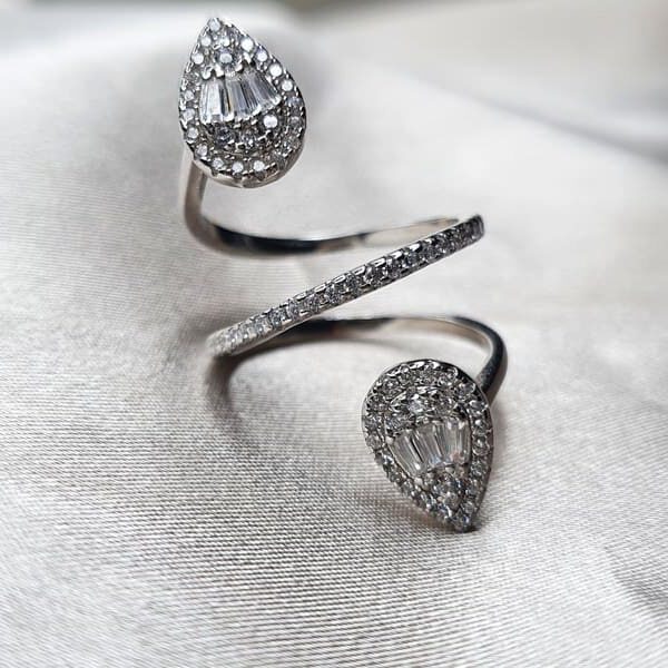 טבעת כסף טיפות 3 E1626010358703