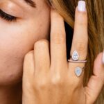 טבעת כסף טיפות לאישה