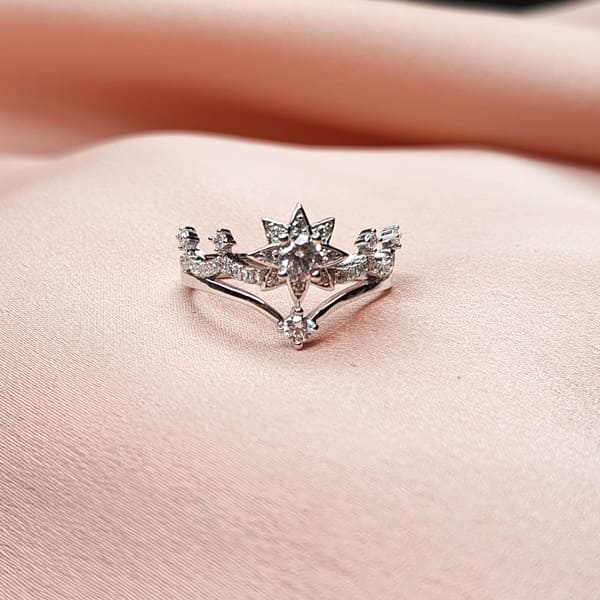 טבעת כסף כתר 2