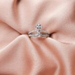 טבעת כסף כתר סוליטר 1 Rotated