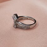 טבעת כסף כתר סוליטר 2