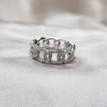 טבעת כסף לולאות