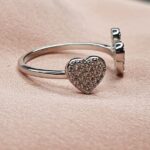 טבעת כסף מיקי מאוס ולב 4