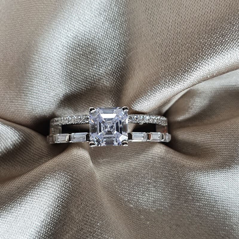 טבעת כסף סוליטר 2 שורות 1 E1625846953118