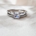 טבעת כסף סוליטר 2 שורות 4 E1625846705120