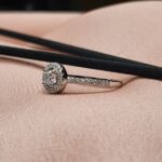 טבעת כסף סוליטר עגול 3