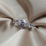 טבעת כסף סוליטר פרינסס 3