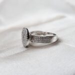 טבעת כסף עגולה