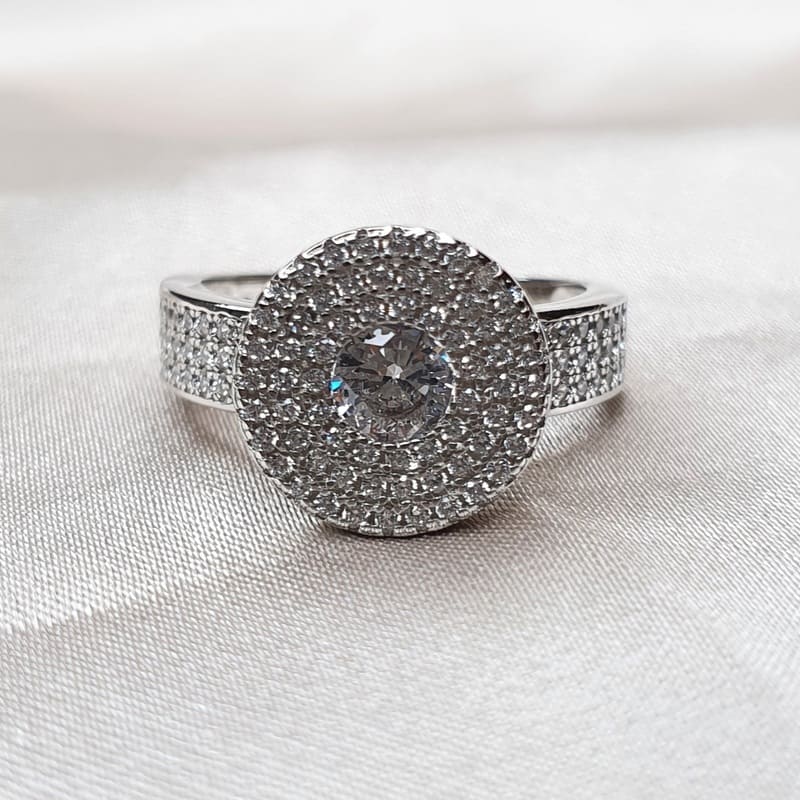 טבעת כסף עגולה 3