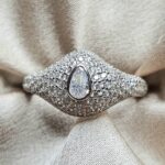 טבעת כסף עין 2 1