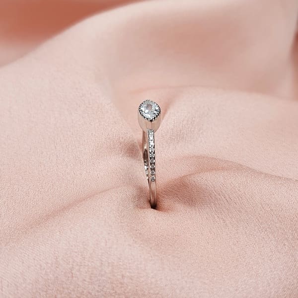 טבעת כסף עין 2