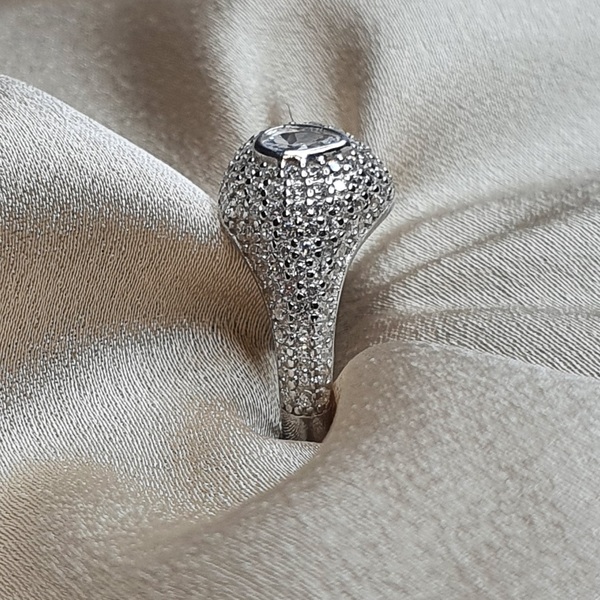 טבעת כסף עין 3 1