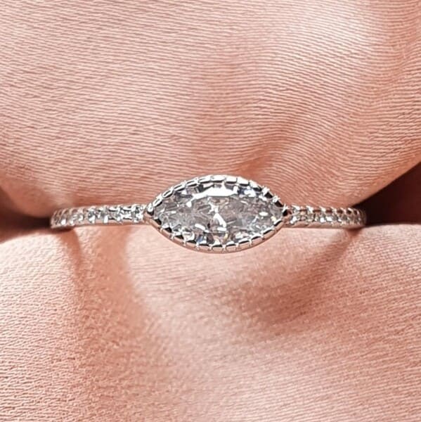 טבעת כסף עין 3