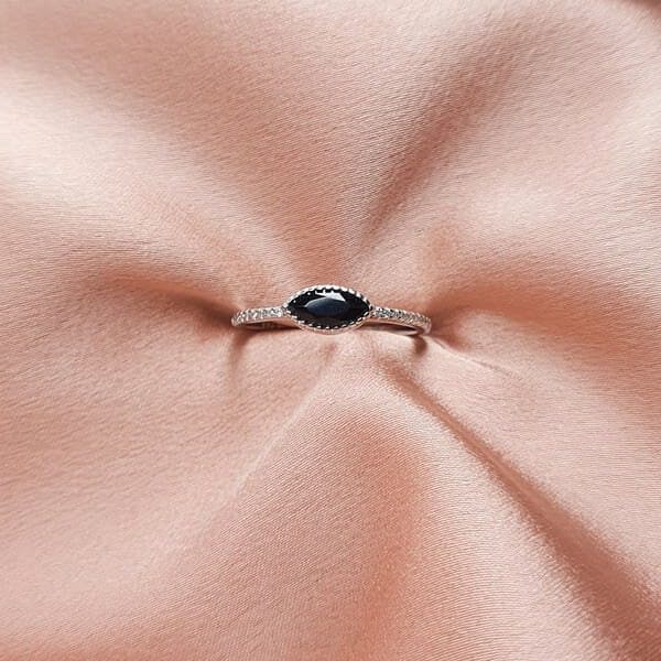טבעת כסף עין שחורה 2 E1626184535673