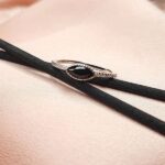 טבעת כסף עין שחורה 4