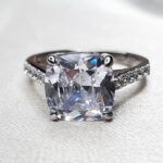 טבעת כסף ריבוע 2